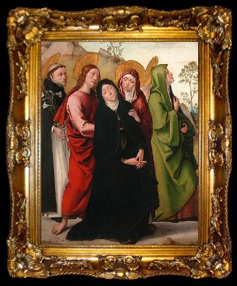 framed  Juan de Borgona The Virgin, ta009-2